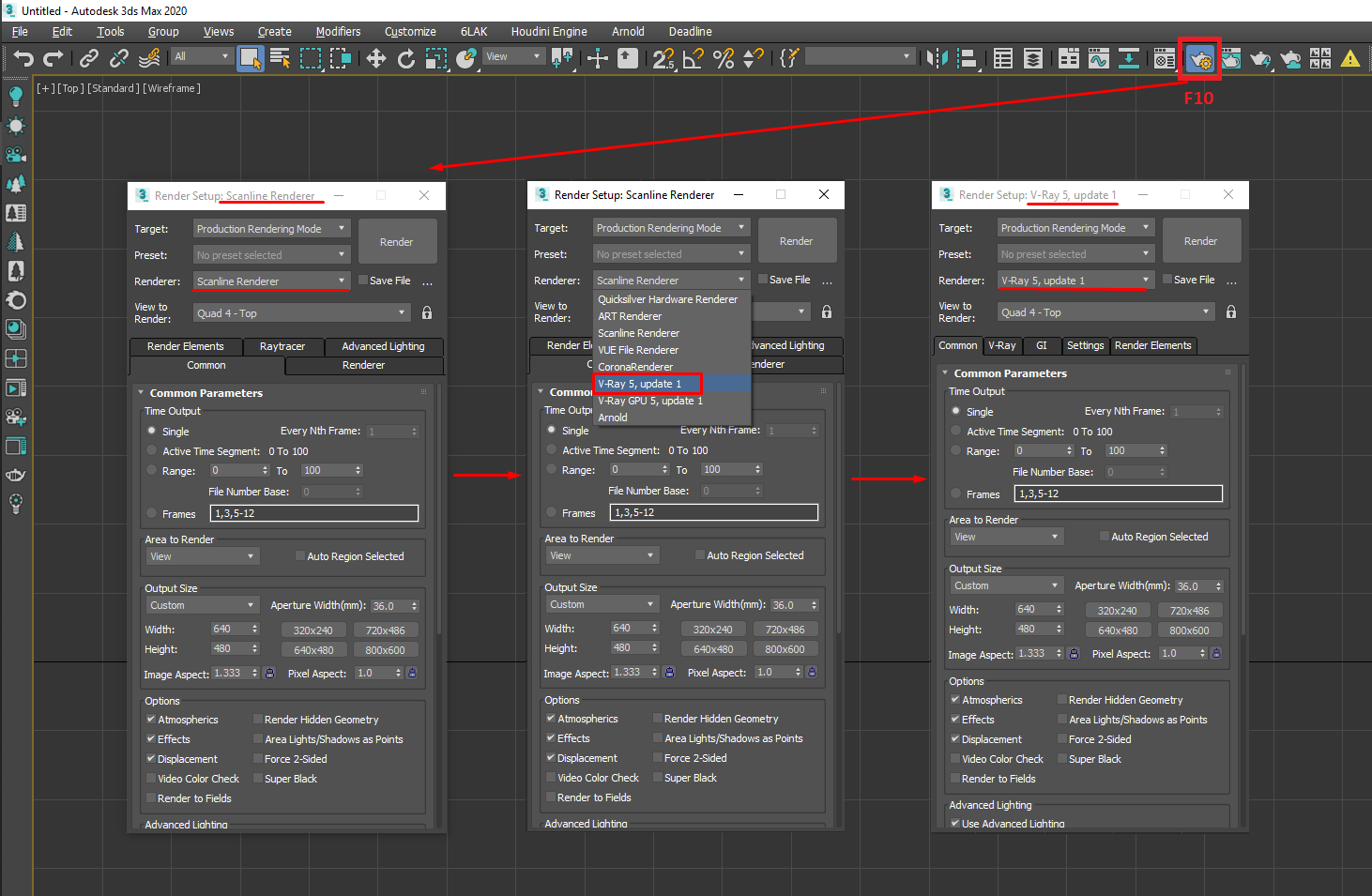 Универсальные настройки рендера с помощью VRay